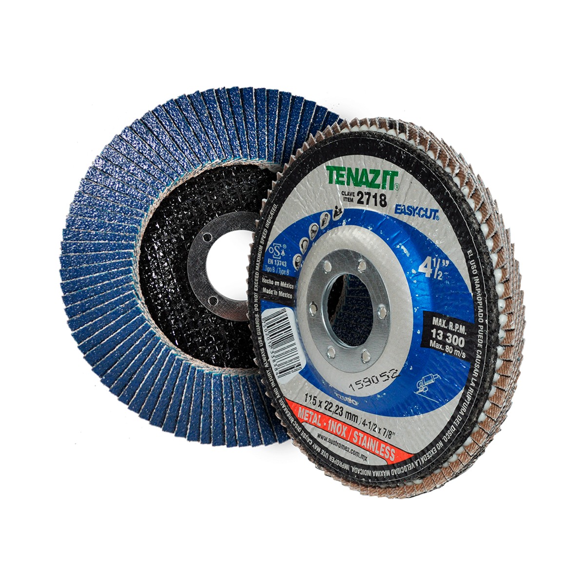 Disco laminado 4-1/2" #80 Austromex 2718
