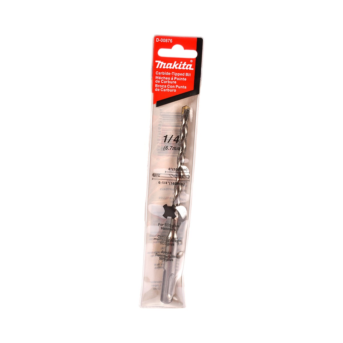 Broca para concreto sds 1/4 x 6-1/4 Makita