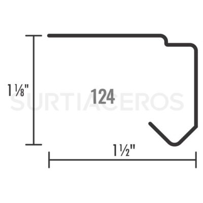 Perfil 124 C-18 X 6 MTS