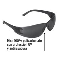 Lente de seguridad negro obscuro pretul (Código: 20402) - Imagen 2