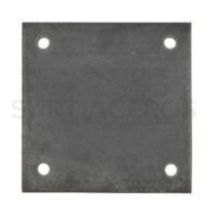 Placa perforada 8" x 8". Espesor 5/16"