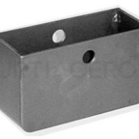 Caja de acero para rueda guía de 4"