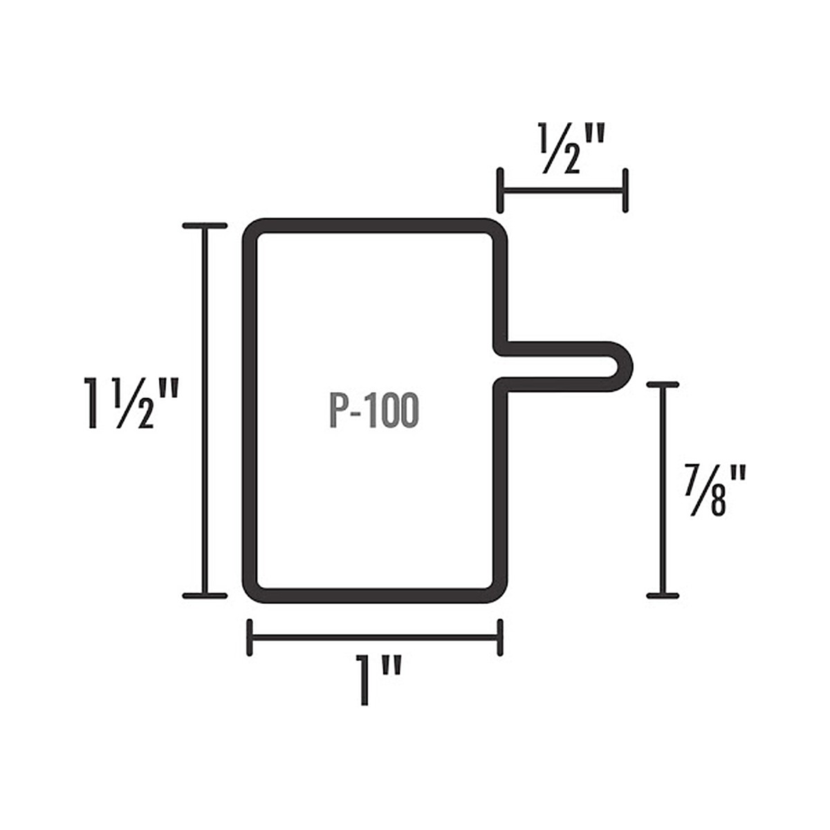 Perfil P100 C-18 x 6 m - Acero A36