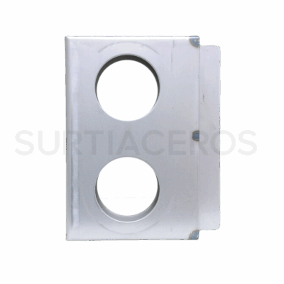 Caja de acero para chapa doble 1-1/2" - Imagen 2