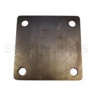 Placa perforada 6" x 6". Espesor 1/4"