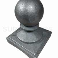 Tapón c/bola fierro vaciado 4"