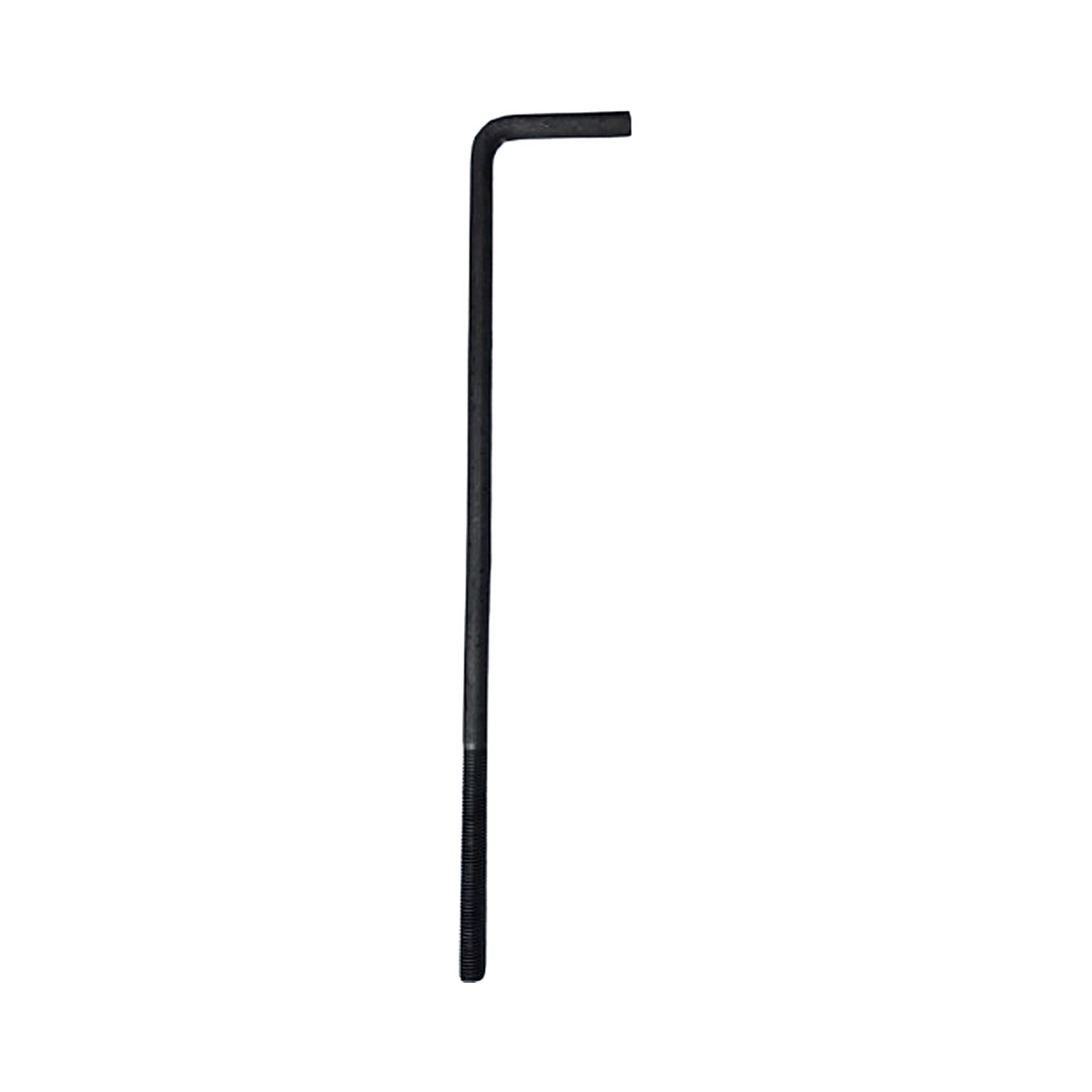 Ancla de acero tipo L para cimentación 3/4" x 24" con tuerca