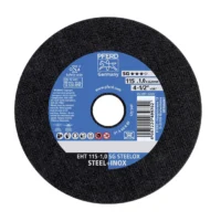 Disco corte 4-1/2" PFERD para acero inoxidable (EHT 115-1,0 SF STEELOX STEEL + INOX)