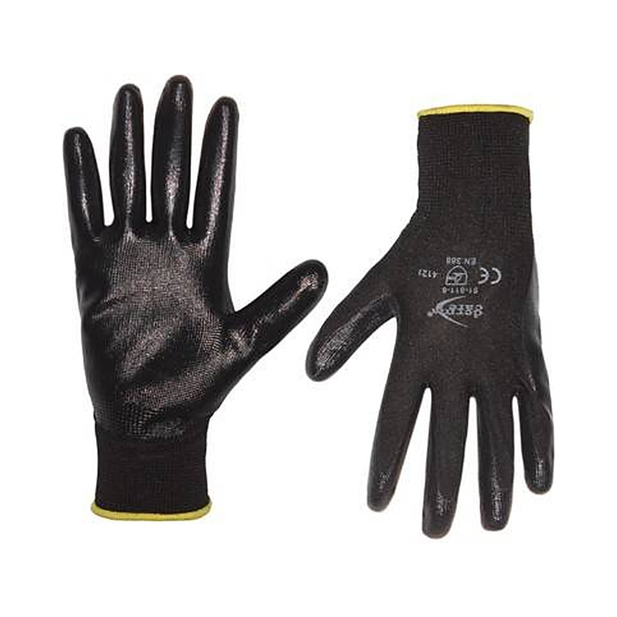 Guantes negros de Nitrilo talla grande