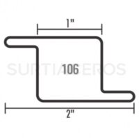 Perfil 106 C-18 (zeta) X 6MTS