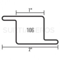 Perfil 106 C-18 (zeta) X 6MTS