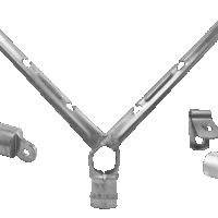 Accesorios para cerco de tela ciclónica
