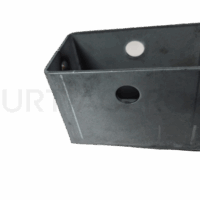 Caja de acero para rueda guía de 3"