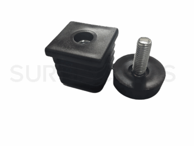 Tapón plástico tubular 1-1/4" con nivelador - Imagen 2