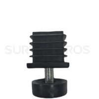 Tapón plástico tubular 1-1/2" con nivelador
