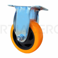 Rueda fija 3" PVC (Capacidad: 80kg)