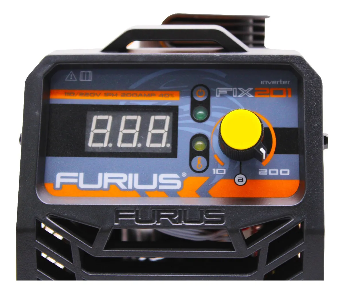 Soldadora Inversora Furius Fix 201 Bi-Voltaje 110/220V 200A - Imagen 5