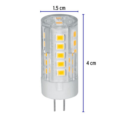 Lámpara de LED tipo cápsula 3 W base G4 luz cálida VOLTECK