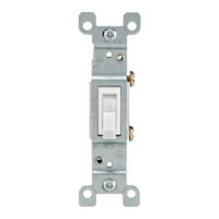 Apagador Senc 15A 120V Blanco Leviton 1451-Wcp