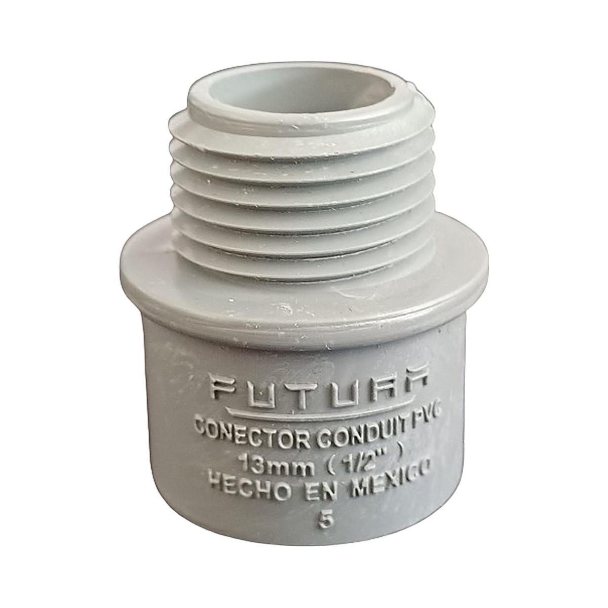 Adaptador Macho PVC Gris Conduit 1/2"