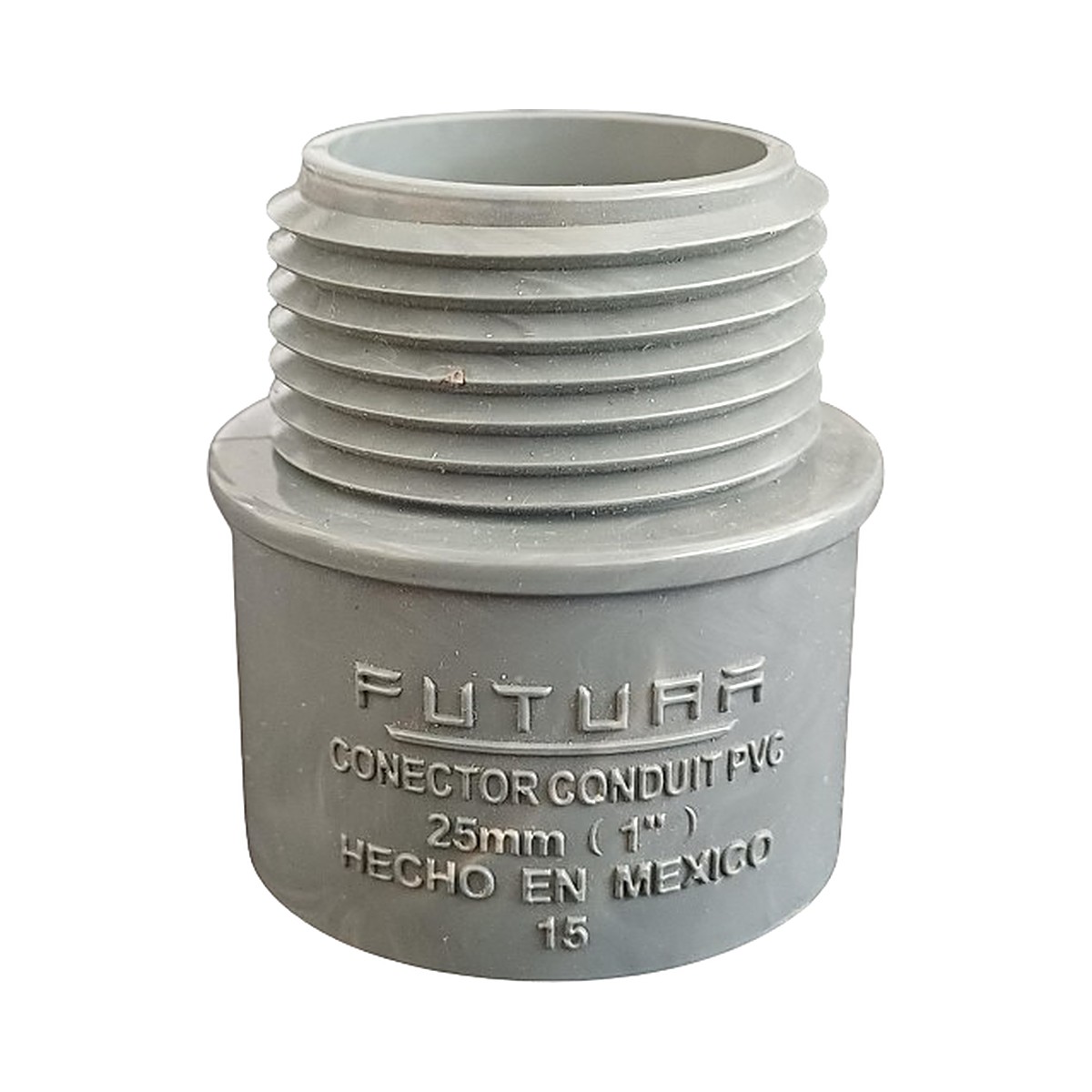 Adaptador Macho PVC Gris Conduit 1"