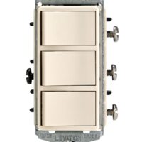 Apagador Triple Decora Leviton Marfil