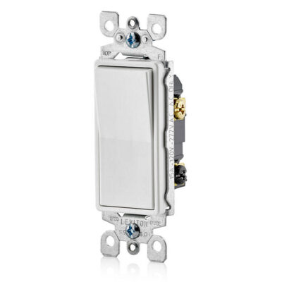 Apagador Decora 3 Vias 15A 120/277V Blanco Leviton 5603-2W - Imagen 2