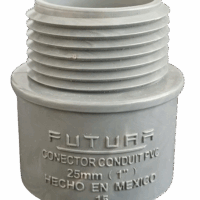 Adaptador Macho PVC Gris Conduit 1"