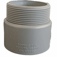 Adaptador Macho PVC Gris Conduit 2"