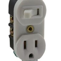 Interruptor con contacto aterrizado ANBEC TP1020W