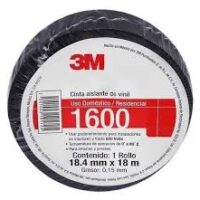 Cinta eléctrica 3M Temflex 1600 negra 19mm x 19m ME900105151