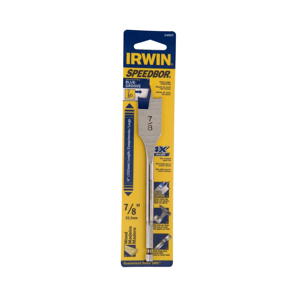 Broca Paleta Para Madera 7/8" Irwin
