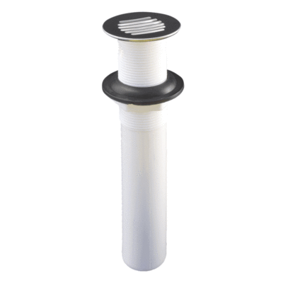 Contra para lavabo de 1-1/4" de plástico blanco (polipropileno) - Hecort