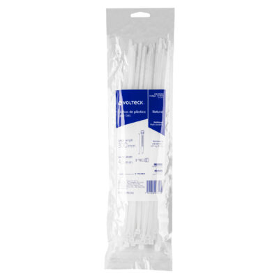 Bolsa con 50 cinchos plásticos 50 lb, 300x4.5 mm, naturales 44308 - Imagen 4
