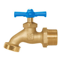 Llave para manguera, de latón, 180 gr, entrada 3/4", Foset 49088