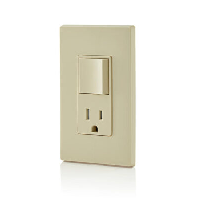 Apagador Decora Combinado 15A 125V Marfil Leviton 5625-I - Imagen 2