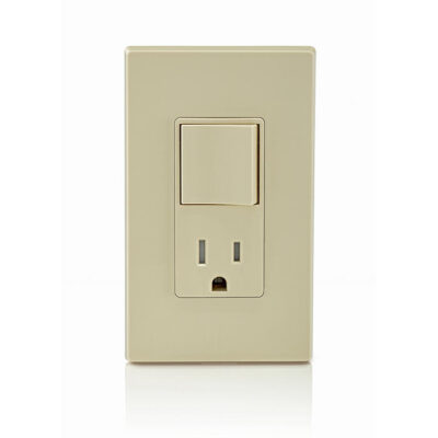 Apagador Decora Combinado 15A 125V Marfil Leviton 5625-I - Imagen 3