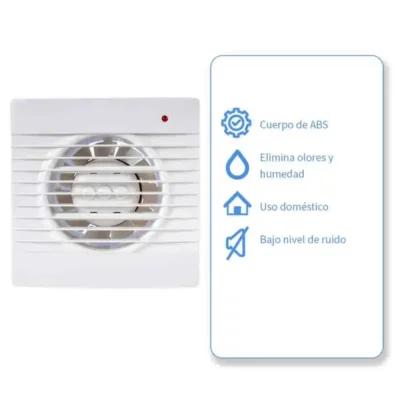 Extractor De Aire Para Interiores 8" IUSA - Imagen 3