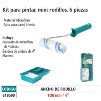 Kit para pintar 4" con 6 piezas IUSA - Imagen 2