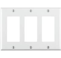 Tapa 1V Blanca Decora 3V Triple Leviton (PJ263-00W)