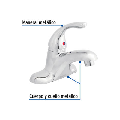 Monomando 4" para lavabo, FOSET AERO (49765) - Imagen 2