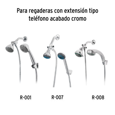 Soporte a pared, cromo FOSET RIVIERA (49956) - Imagen 3