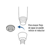Regadera de teléfono 3-1/4" con soporte, FOSET AERO R-011 - Imagen 3