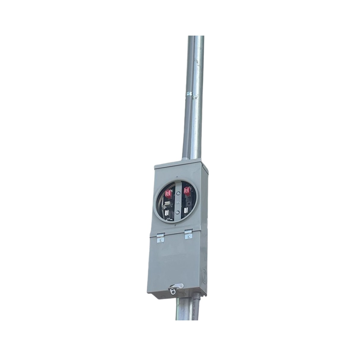 Tablero armado 220V 60A con un medidor, tubo galvanizado y kit completo