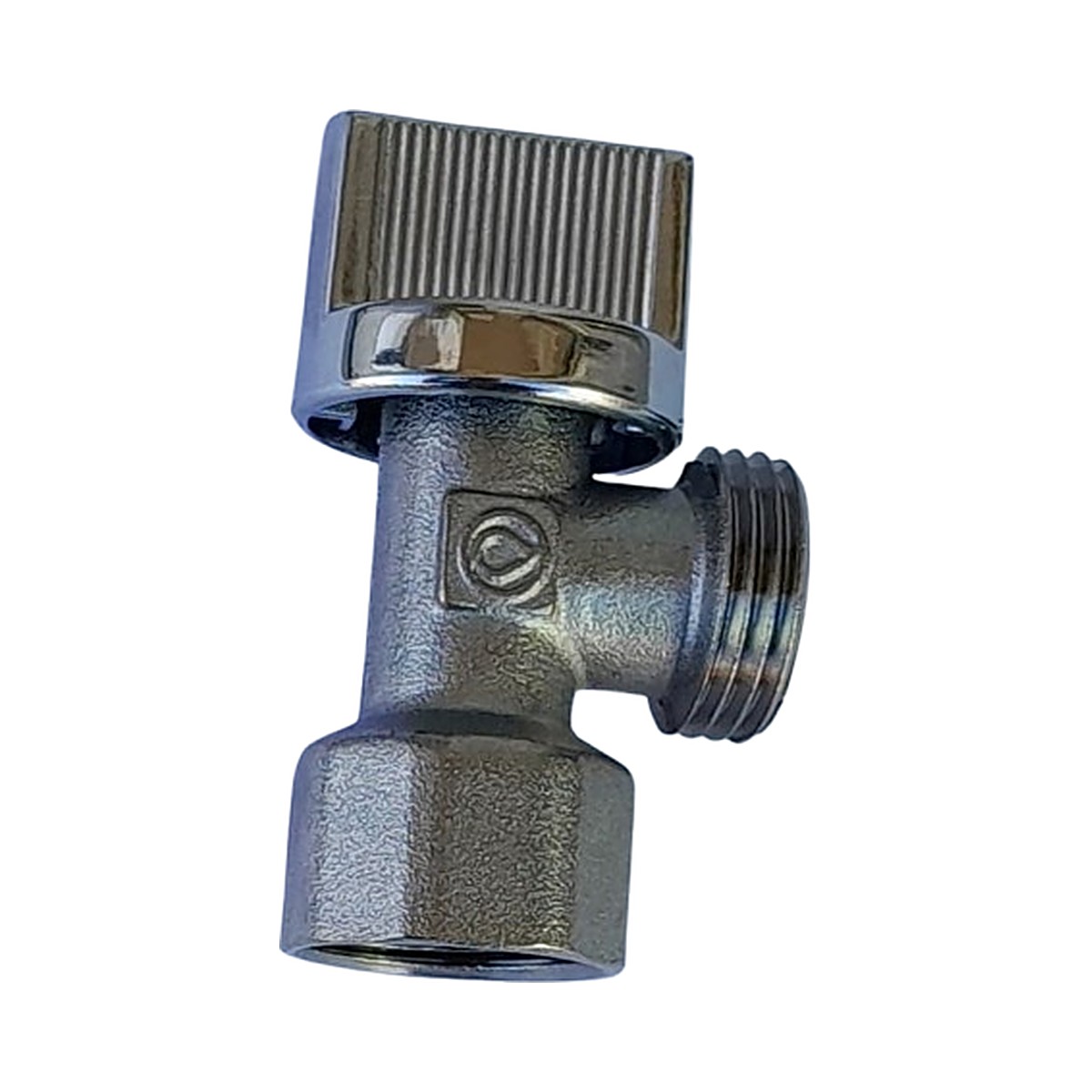 Llave ángulo 1/2" x 1/2" de un cuarto de vuelta marca Futura