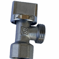 Llave ángulo 1/2" x 1/2" de un cuarto de vuelta marca Futura