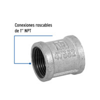 Cople reforzado de acero galvanizado 1" CG-203 - Imagen 2