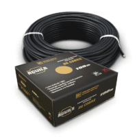 Cable negro calibre 12 venta por caja x 100 metros (HECORT)