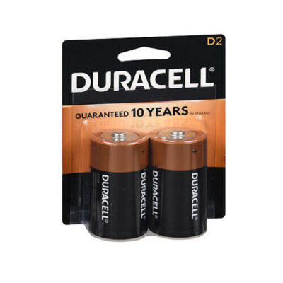 Pila Duracell D (Venta paquete con dos piezas)