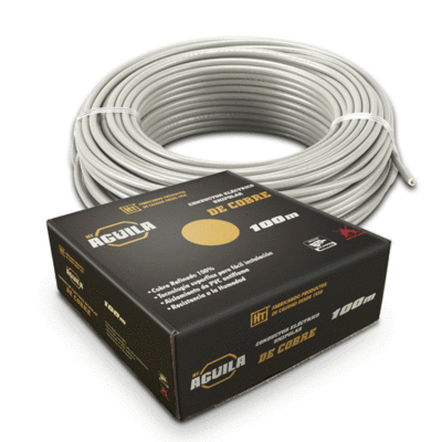 Cable Blanco calibre 14 venta por caja x 100 metros (HECORT)